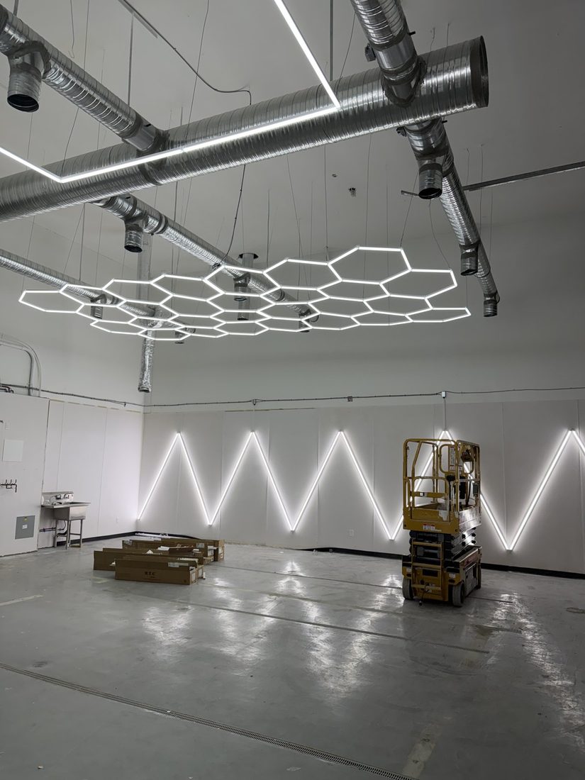 Commercial Shop Lighting — Nomen Contracting and Electrical